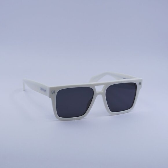 Off-White OERI133 SPRINGFIELD 0107 Sunglasses White Square Frame, Grey Lenses main image 9